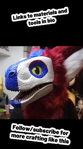 DIY Dino Mask Tutorial with EVA Foam | Fursuit Maker Guide