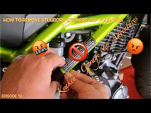 How To Remove Those stubborn Stickers Off of Your Motorcycle!