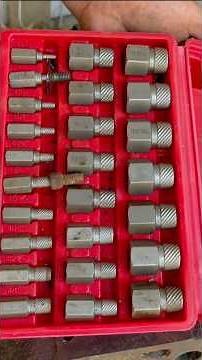 Screw extractor set removing broken or damaged screws, bolts, and studs#screwextractor #shortsfeed