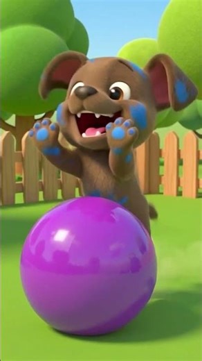 🔴🔵🟡🟣 Roll the Ball Song 🌈 | Colors Pop! BOOM! | Baby Cartoon Rhymes #shorts