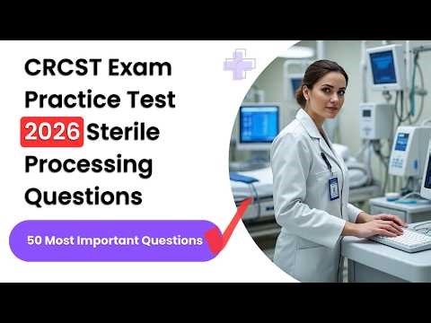 CRCST Exam Practice Test 2026 | 50 Most Important Sterile Processing Questions You Must Know
