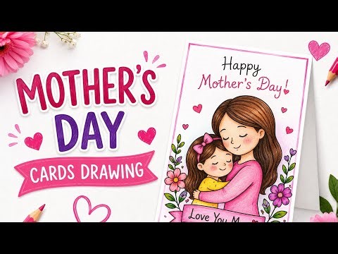 Easy Mother’s Day Card Drawing 💖 | Beautiful Handmade Cards Ideas