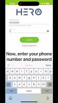 Hero Connect App (iOS) - Logging in
