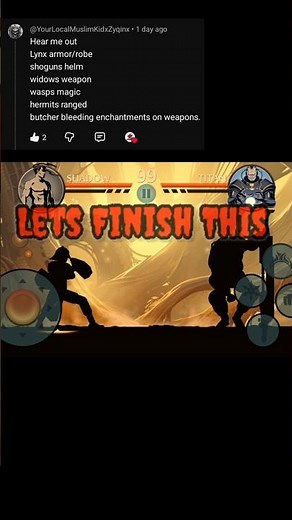 Shadow fight 2 || Shadow vs Titan #shorts