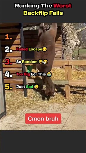 Ranking The Worst Backflip Fails 🤸💀