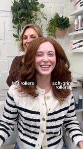 9.6K views · 181 reactions | Demo-ing the difference between curls from our Ion Hot Rollers vs. our Heatless Soft-Grip Rollers with @madsmoyer  Whether you’re going for more definition and a tighter curl, or a looser, softer style, rollers are *always* a good idea. Which look do you prefer? | Calista by Maria McCool | Facebook