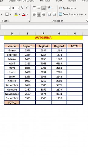 Aprende a sumar en segundos con Autosuma en Excel