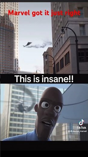 The Avengers infinity war post credit scene matches #nickfury #frozone #helicopter #incredibles #mcu