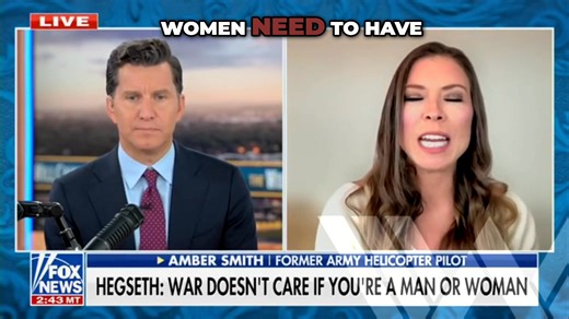 2.5K reactions · 243 shares | Former U.S. Army combat helicopter pilot & CME Military Advisor, Amber Smith, joins the The Will Cain Show to discuss Secretary of War Pete Hegseth's speech where he addresses women in combat: #Merit #WomeninCombat #MilitaryExcellence #WomeninUniform | Coalition for Military Excellence | Facebook
