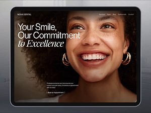 Nova Dental - Dental Website UI UX design