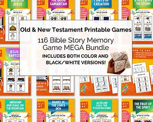116 Bible Story Memory Game Mega Bundle