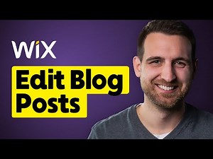 How to Edit Blog Posts on Wix