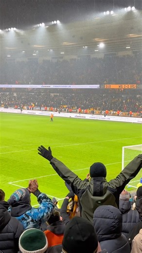 Wolves fans sing ‘second again’ to Arsenal (18/2/26) #wwfc #afc #wolves #arsenal #football