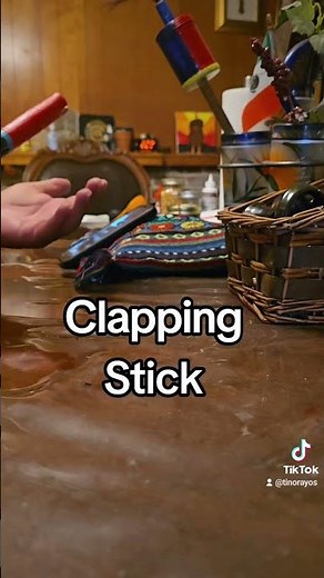 Clapping stick painted 4 Directions People's colors #indigenous #DIY #nativeamerican #clappingstick