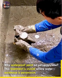 9.8M views · 17K reactions | How Waterproof Polypropylene Cloth Protects Your Buildings. #PolypropyleneProtection #WaterproofingInnovation | Fun club | Facebook