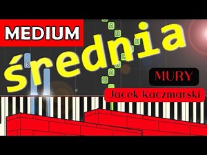 🎹 Mury (Jacek Kaczmarski) - Piano Tutorial (średnia wersja) 🎵 NUTY W OPISIE 🎼
