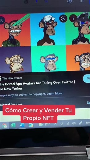 Cómo Crear y Vender tu #nft #emprendimiento #tutorial #criptomonedas #tutorialnft #nfts #parati #fyp #viral #foryoupage #opensea