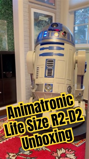 Unboxing My Life Size R2 D2 for Christmas! 🎄✨ He MOVES! 🤖 #shorts