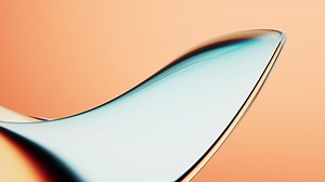 Abstract colorful gradient glass background with smooth transition of color, 3d rendering.