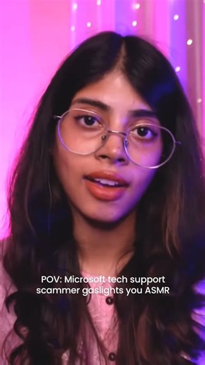 Sampurna ASMR 🩷✨ on Instagram: "now you're blaming ME? 😤 weird asmr | funny asmr | microsoft tech support | indian scammer asmr | sampurna asmr #viral #asmr #trending #fypシ❤️ #indianasmr"