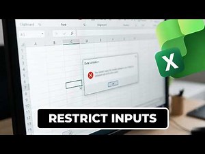 Make Your Excel Sheets "Idiot-Proof" (Data Validation Basics)