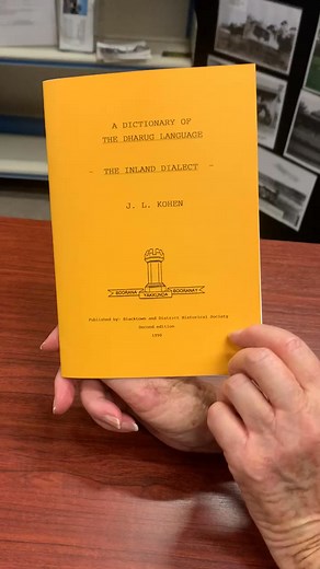 A Dictionary of the Dharug language. The Inland Dialect. Author: J.L. Kohen Price: $5 | Blacktown & District Historical Society