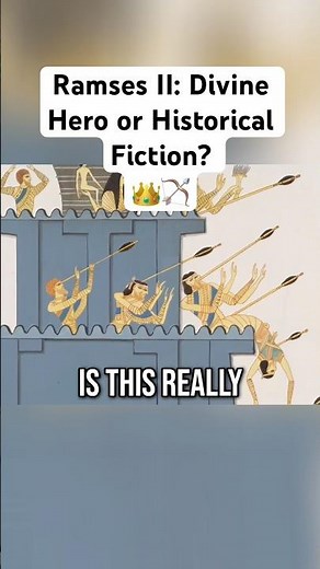Ramses II: Divine Hero or Historical Fiction? 👑🏹 #egypt #ancienthistory #pharaohs