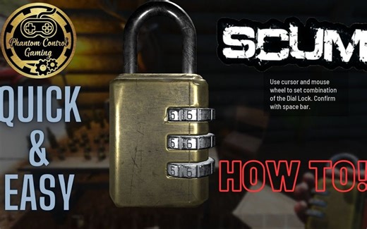 （游戏教学）关于如何快速又简单的破解密码锁~（熟肉双语机翻）- SCUM