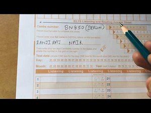 IELTS Academic | Filling Listening Answer Sheet