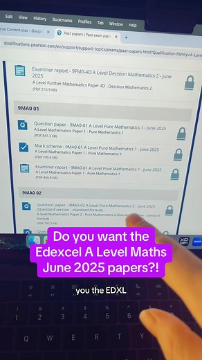 Edexcel A Level Maths June 2025 Papers Availability