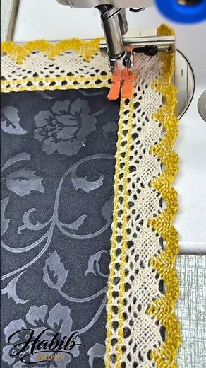 Easy Way to Mitre Lace Corners on a Sewing Machine #patternmaking #sewingtips #diy
