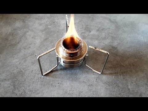 Alcohol stove (presentation and test)