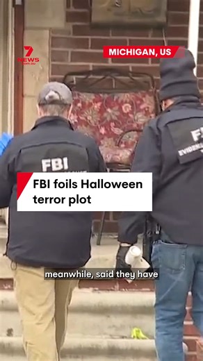 41K views · 51 reactions | The FBI claims they have foiled a Halloween terror plot in Michigan. Five people have been arrested in Detroit, with authorities saying they had access to firearms and training, and the attack had been called Pumpkin Day. #Halloween #US #FBI #Pumpkinday | 7NEWS Sydney | Facebook