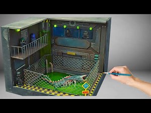 Diorama of SCP 682 in the Laboratory / Polymer Clay