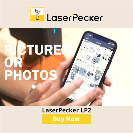 🍃Spring Sale! Save up to $540 on LaserPecker LP2! LaserPecker LP2- Affordable and Convenient Handheld Laser Engraver! ✅ Compact, Portable, Classic ✅ Multi-angle and fast engraving ✅ Trolley mode allows extra longer projects up to 2000mm(78 inches) ✅ Plug & Play for Hobbyists ✅ Beginner Friendly with Smart and Simple Control via APP 🌸Let Your Creativity Blossom with LaserPecker LP2! | LaserPecker Global