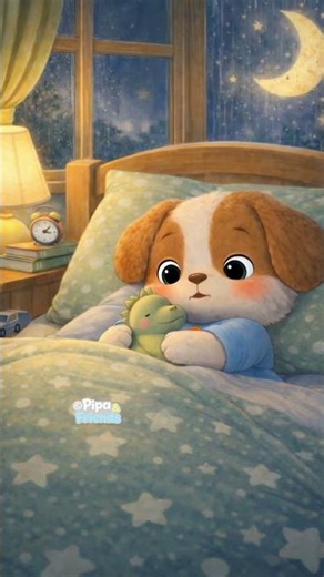 Pitter Patter Rain Lullaby 🌙 🌧️ 💤Pipa&Friends#youtubefeed #boost #youtubeshorts #cute