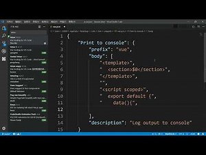 "Nuxt + Bootstrap Vue SSR Project Practice" 1.7: Quickly Generate Vue Single-File Content Structu...