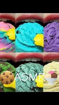 asmr RAINBOW SCOOP COOKIES MUKBANG eating sounds