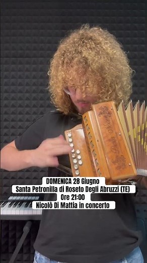 Allenamento Nicolò Di Mattia campione europeo di organetto #accordéon
