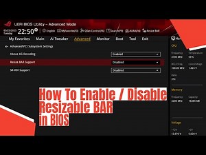 How To Enable / Disable Resizable BAR in BIOS