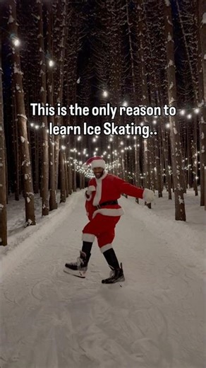 Forest Skating 🔥😱 #iceskating #winter #holidays #shorts