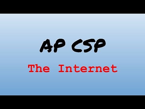 AP CS Principles Exam Review - The Internet