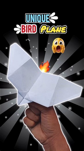 How to make the unique Bird paper falcon airplane, homemade origamiPaper flying bird, #shorts