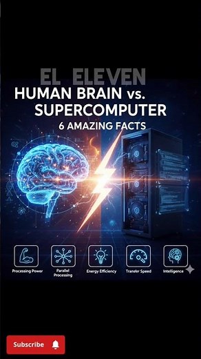 Human Brain vs. Supercomputer: 6 Facts That Will Blow Your Mind!#HumanBrain #Supercomputer