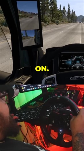 GUAC 🥑 on Instagram: "All I need is some good tunes and wide open roads 🚛🤠 #americantrucksimulator #eurotrucksimulator2 #simrig #logitechg920 #simracingamers My setup: @ibuypower - PC @corsair - Gaming Mouse, Gaming Desk Pad @presonus - Studio Monitors @logitechg - Steering Wheel Setup, Keyboard, Headphones Amazon - Handbrake @elgato - Stream Deck XL, Wave XLR, Stream Deck + @sslaudio - Audio Interface @lumecube - Ambient Lighting, Key Light @smallrig.us - Light @sonyalpha - Dual EV10 Cameras