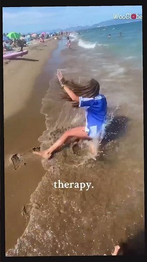 Beach Prank: Boy's Playful Kick Sends Girl Splashing! || WooGlobe