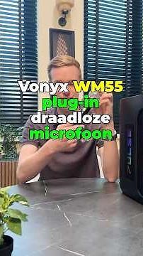 Plug-in draadloze microfoon voor je speaker? Vonyx WM55 draadloze microfoon