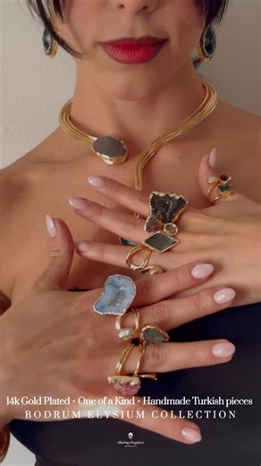 @alluringelegancejewelry on Instagram: "✨ BODRUM ELYSIUM HAS ARRIVED ✨ Handcrafted in Turkey, inspired by the sun-drenched luxury of Bodrum — where ancient elegance meets modern fashion. Each piece is one of a kind, just like the woman who wears it. 💛 14k gold-plated 🌊 Mediterranean, goddess-coded design 🎁 The perfect holiday gift (or gift to yourself) Limited time only: ✨ 40% OFF ALL PIECES ✨ Once they’re gone, they’re gone. 🔗 Shop now — link in our bio ⸻ #AlluringElegance #BodrumElysium #T
