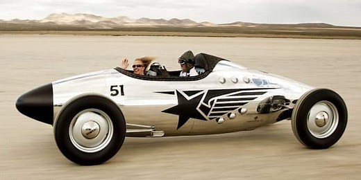 Car builders make hot rods out of World War II fighter plane belly tanks