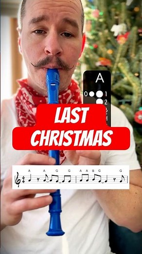 Last Christmas Recorder Tutorial #recorder #christmas